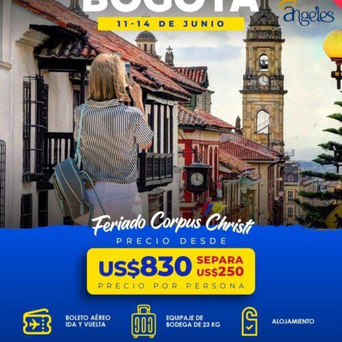 ✈️ ESCÁPATE A Bogotá 🌟 11 al 14 de junio |