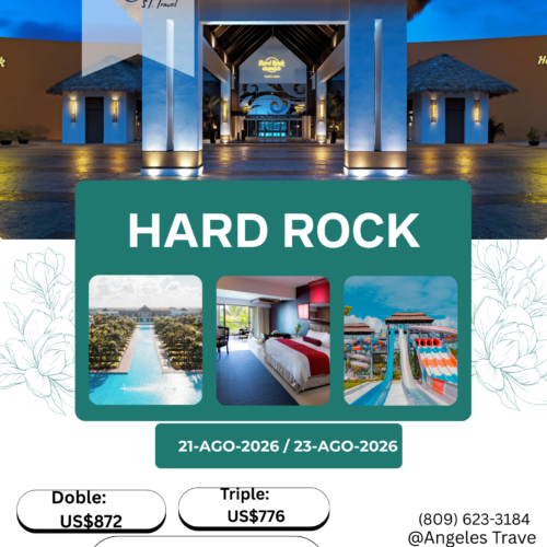 Hard Rock Hotel & Casino Punta Cana | 21 al 23 de Agosto 2026 | Todo Incluido