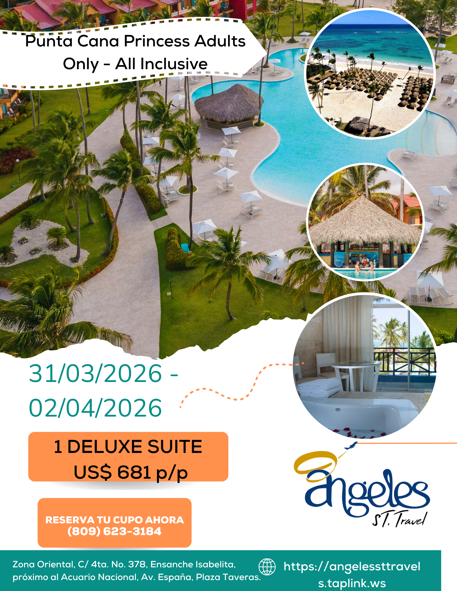 Punta Cana Princess Adults Only | 31 de Marzo al 02 de Abril 2026 | Solo Adultos
