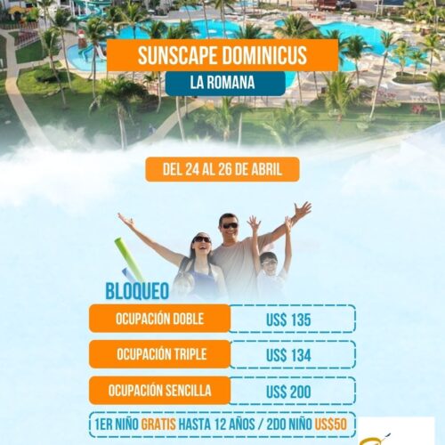 SUNSCAPE DOMINICUS – LA ROMANA 🌴 💰 DESDE US$134 POR PERSONA POR NOCHE