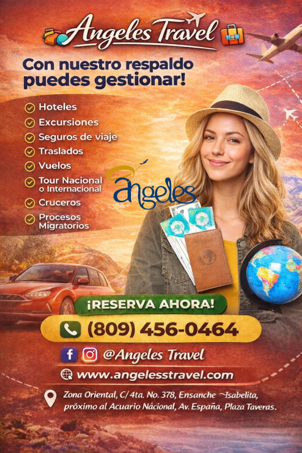 Descubre el mundo con el respaldo de Angeles St Travels