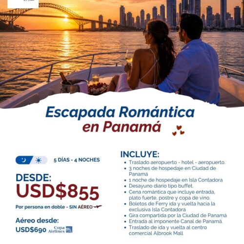 Escapada Romántica en Panamá ❤️✨
