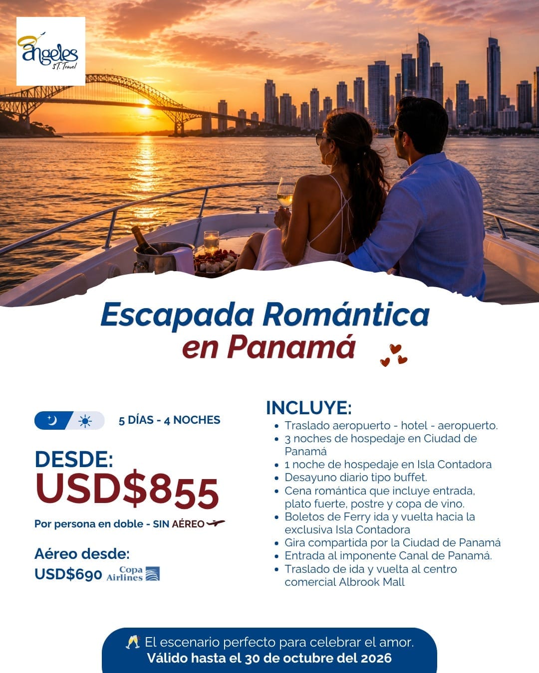 Escapada Romántica en Panamá ❤️✨
