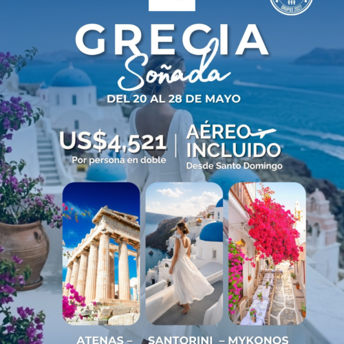¡GRECIA SOÑADA-Del 20 al 28 de mayo de 2027