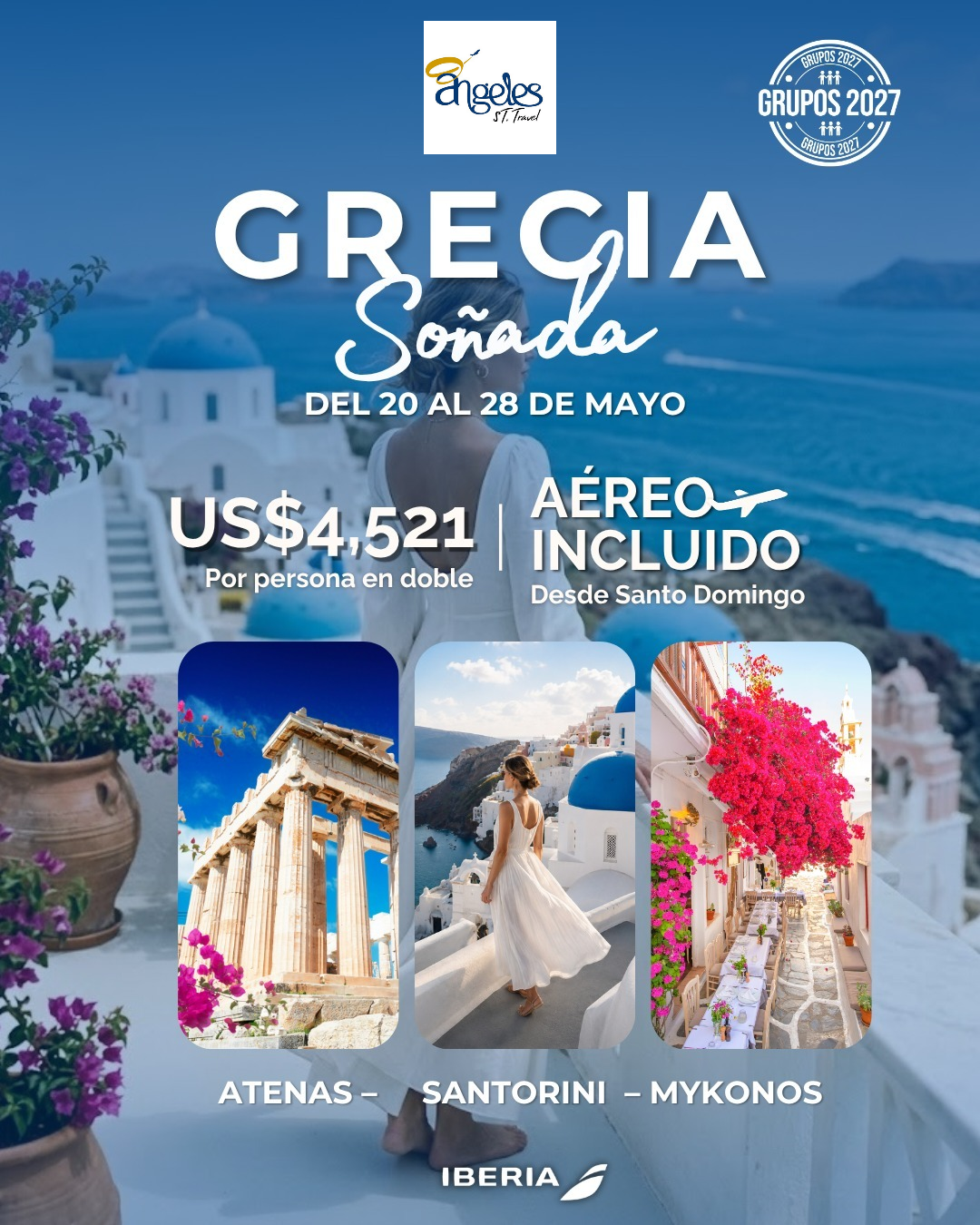 ¡GRECIA SOÑADA-Del 20 al 28 de mayo de 2027